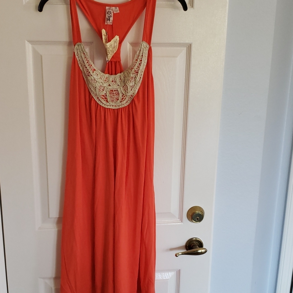 NWT Orange Mini Dress by L8TER 3X